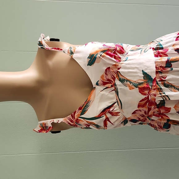 Roxy Hawaiian Hibiscus Long Dress - Picture 3 of 15